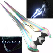 NEW HALO 4 5 TITANIUM COLOR 30" FULL SIZE COVENANT ENERGY PLASMA SWORD W/ PLAQUE
