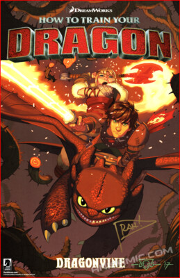 HOW TO TRAIN YOUR DRAGON Signed ART PRINT Richard Hamilton