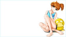 Pokemon anime girls simple background pokmon misty Pad Gaming Mat Desk