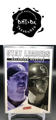 2000 Upper Deck Victory #275 Larry Walker / Todd Helton