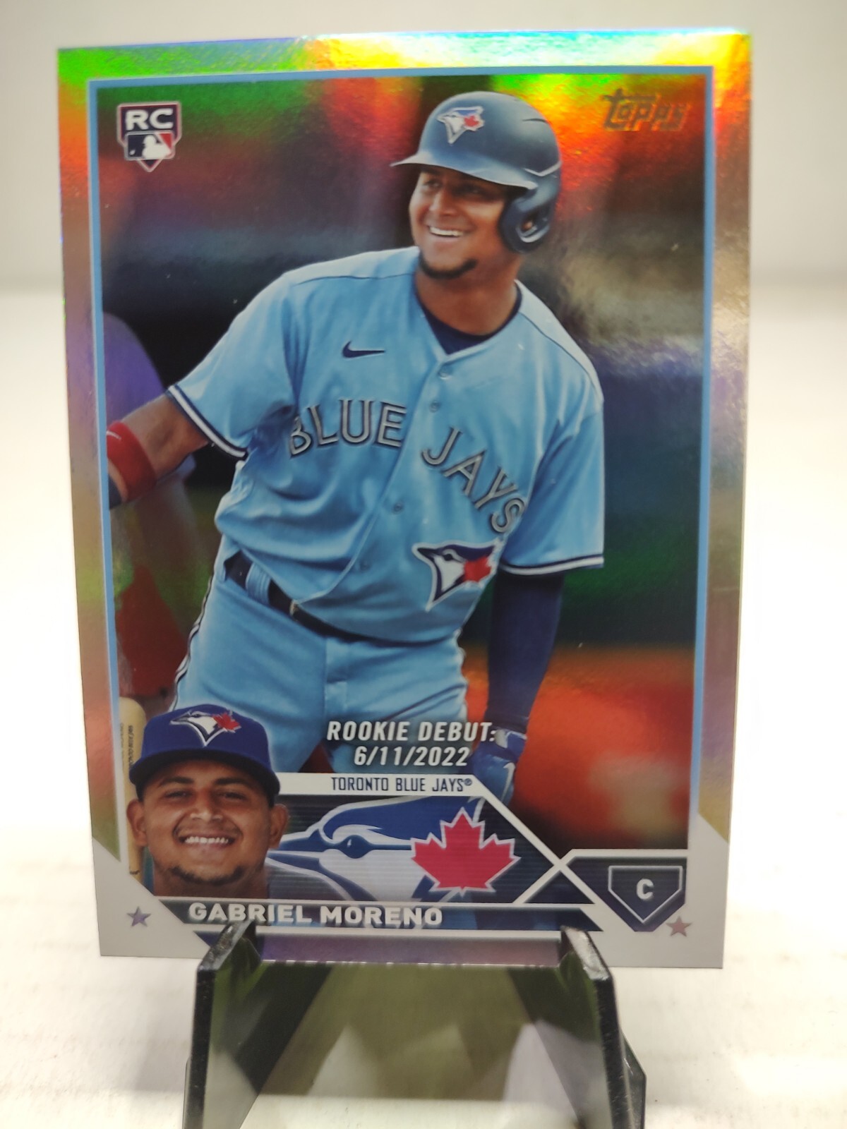 GABRIEL MORENO 2023 Topps Update Series US290 Rookie Debut Rainbow Foil