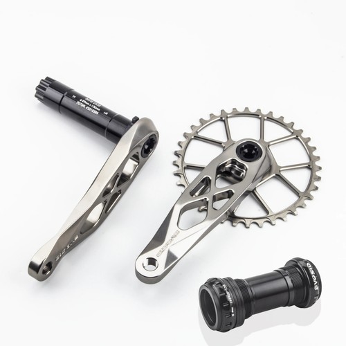 Guarnitura MTB DH AM XC 165/170/175mm Trail Enduro Bici Pranella 34 36T Catena - Foto 15 di 46