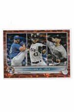 2022 Topps ORANGE FOILBOARD 022/299 LL #283 Robbie Ray Gerrit Cole McCullers