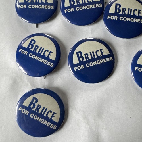 Vintage 12 Bruce For Congress Pins Two 2” And Ten 1.5” - Picture 4 of 5