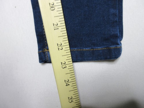 Denim Co. High Rise Single Button Girls Jeans Skinny Leg Size 9-10 Blue - Picture 2 of 6