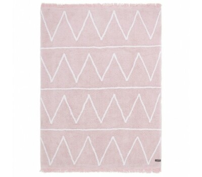 Lorena Canals Rug - Hippy Pink /	4' x 5' 3''