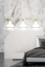 Lampade A Sospensione Scandinave Bianche 3X15W/E27 IP20 - Ideali Per Ambienti Eleganti - 5