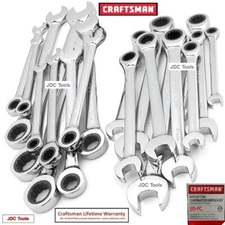 Craftsman 20 Piece Pc. Ratcheting Combination Wrench Set, Inch/Metric 41220 NEW