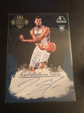 2015-16 Panini Court Kings Karl-Anthony Towns RC Box Topper On Auto SSP Rookie