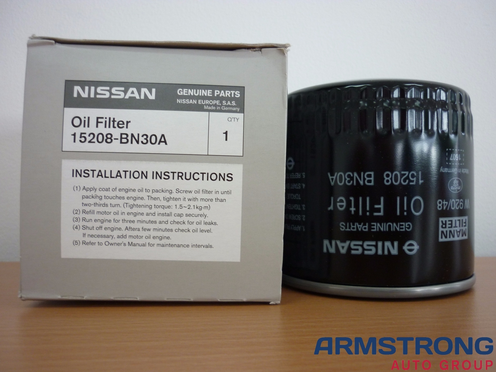 Pathfinder Genuine Car Replacement Oil Filter 15208BN30A Nissan Navara