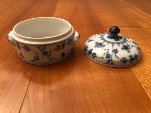 Royal Copenhagen Musselmalet Gerippt Butterdose Nr.398 1. Wahl - Bild 10 von 10