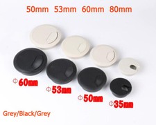 50mm 53mm 60mm 80mm Computer Desk Grommet Table Wire Cable Hole Cover Plastic