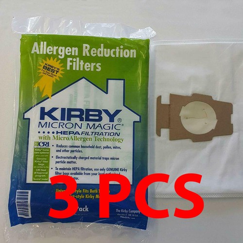 3 x For KIRBY VACUUM BAGS:18 Sentria UNIVERSAL~ F Style MICRON MAGIC Hepa  - Afbeelding 1 van 4