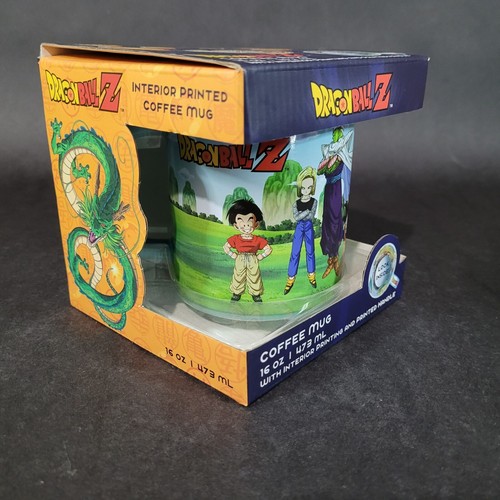 Dragon Ball Z with interior printing & printed handle Coffee Mug 16oz New in box - Picture 3 of 18