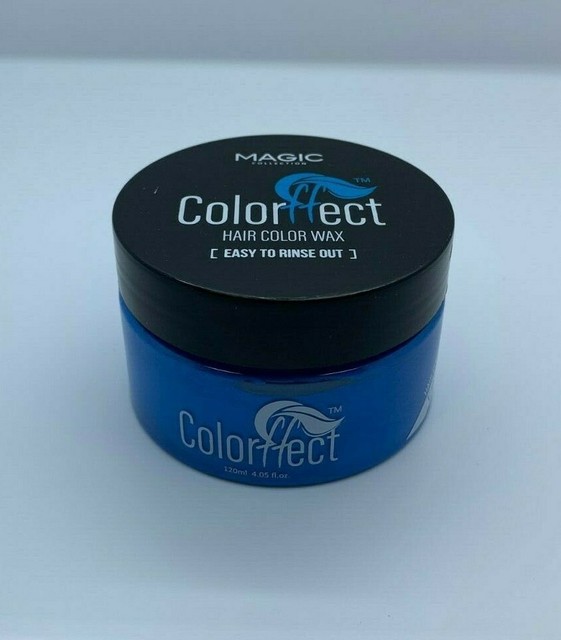 BLUE COLOR WAX TEMPORARY EASY TO RINSE OUT HAIR COLOR eBay