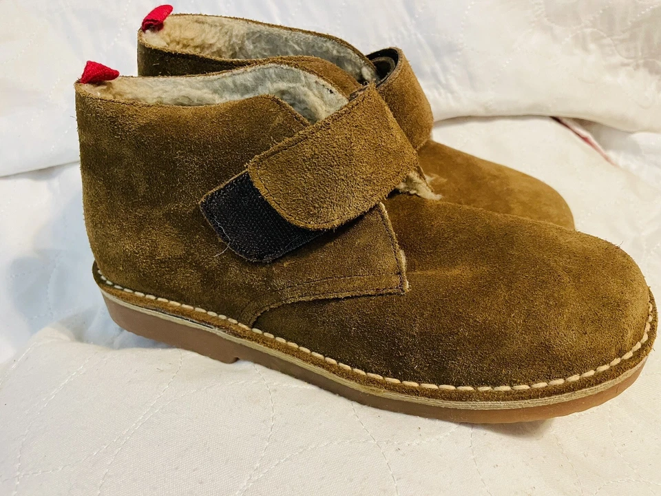 Mini Boden Niños Marrón Gamuza Chukka Botas Zapatos - Niños grandes talla 6 (38) Foto 2 de 4