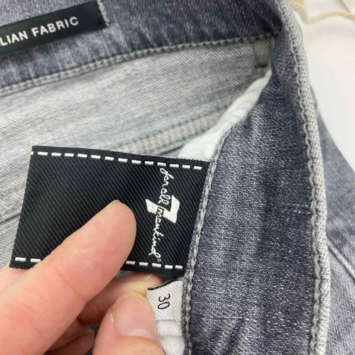 7 For All Mankind the Classic Bootcut jeans grigio/blu scuro lungo 30 - Foto 8 di 15