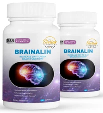 2 Pack Brainalin, promueve la claridad mental-60 Cápsulas x2