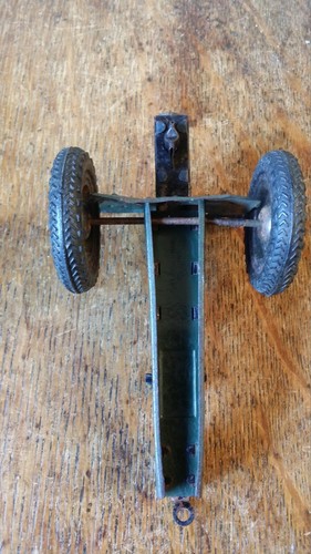 1940'S VINTAGE TINPLATE TOY CANNON FIELD GUN - GERMANY US ZONE - Picture 10 of 11