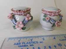 Vintage Capodimonte Salt  Pepper Shaker Set Unbranded