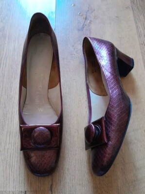 MISS HOLMES 70s 'SALOME' RED PATENT LEATHER VINTAGE