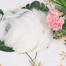 100X Small Fluffy Marabou Feathers Card Making Arts Crafts Embellishments  4-8cm