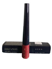 AVON 2001 Perfect Wear Ever Glaze For Lips in **MERLOT** 0.08 Fl Oz NIB NOS