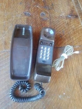 Vintage 1978 Trimline Brown  Phone Wall GTE Automatic Electric P/N HG-931220 NSL