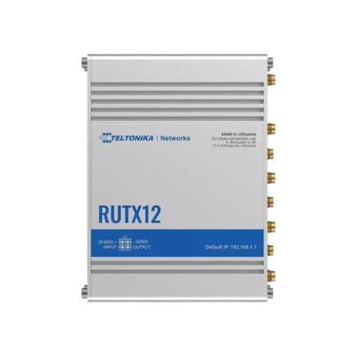 Teltonika RUTX12 4G Industrial Cellular Router LTE Wi-Fi 5 10/100/1000Mbps