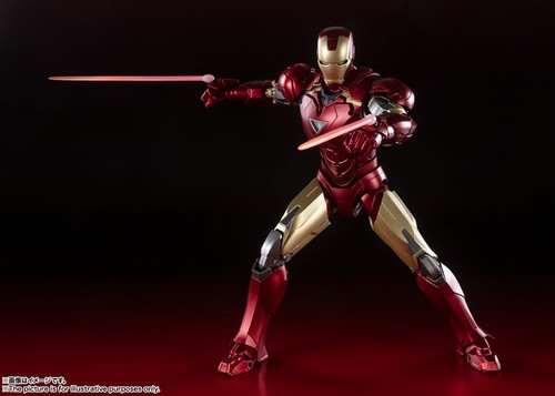 Bandai Tamashii S.H.Figuarts Avengers Iron Man Mark VI 6 Battle Damage Edition - Picture 5 of 7
