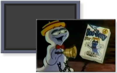 Boo Berry Cereal Fridge Magnet 2 x 3 TV Commercial Clip Image