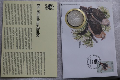 π§ π²πΊ MARITIUS WWF 30 YEARS COIN COVER B48 #26 - Picture 3 of 5