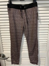 Coco Limon Women's Brown Fleece Jogger Pant Size Large New with Tags