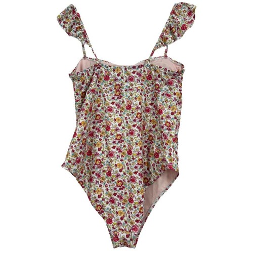Swimsuit one piece 2x womens plus size NEW ruffle floral bathing suit - Picture 4 of 9