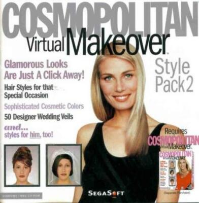 Cosmopolitan Virtual Makeover Style Pack 2 PC MAC CD cut color hair style add-on