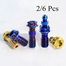 Banjo Bolt M10 1.0/1.25mm Titanium Screws Motorcycle Brembo Brake Dual Line