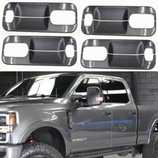 2021-2022 Ford F250 Crew Door Handle Bowl COVERS Back Plate M7 CARBONIZED GRAY
