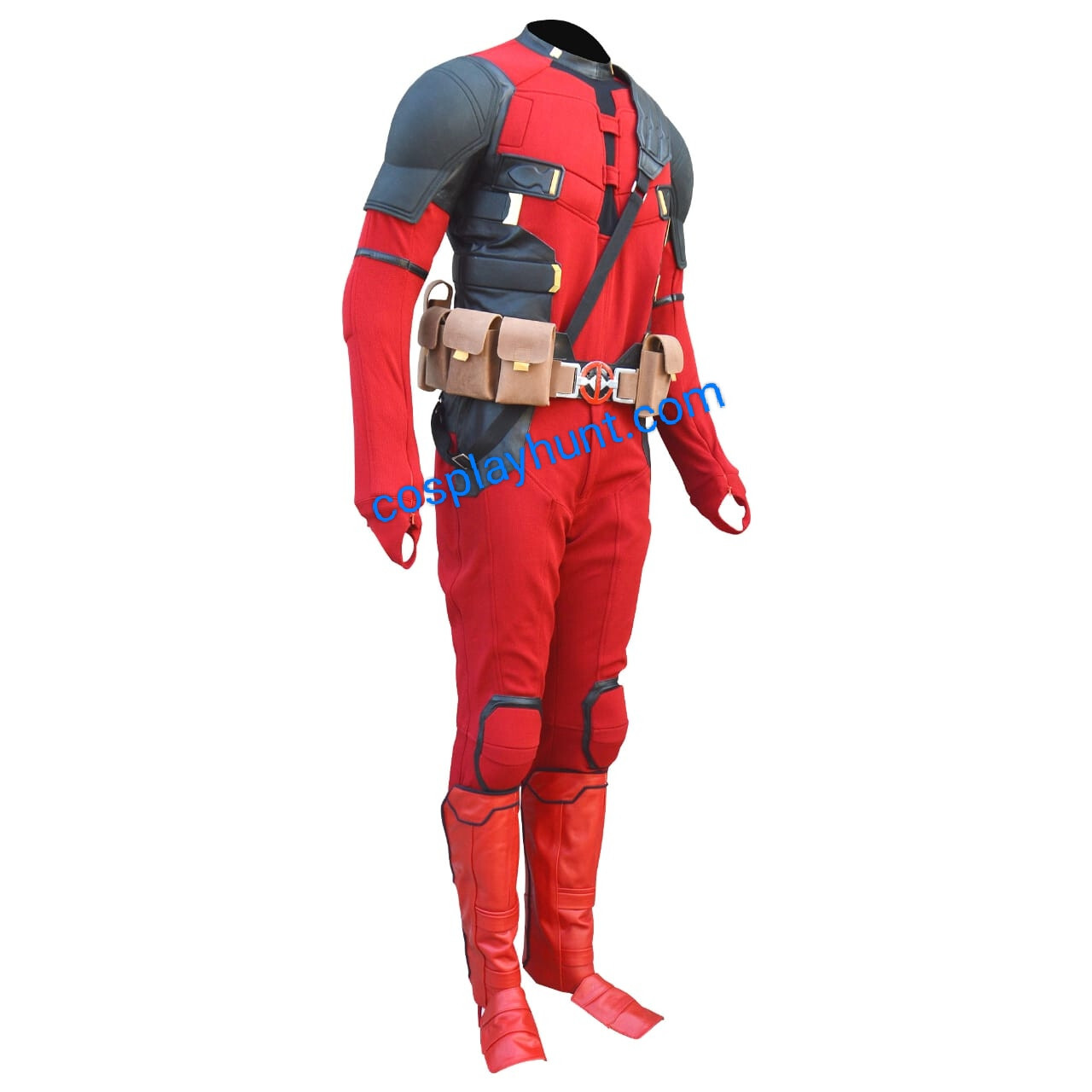 Deadpool & Wolverine Ryan Reynolds Deadpool 3 Stretch Fabric Full Costume Suit image 2