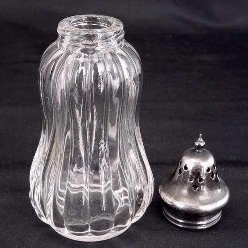 English Silverplate and Glass Sugar Shaker Circa 1930 - Picture 4 of 5