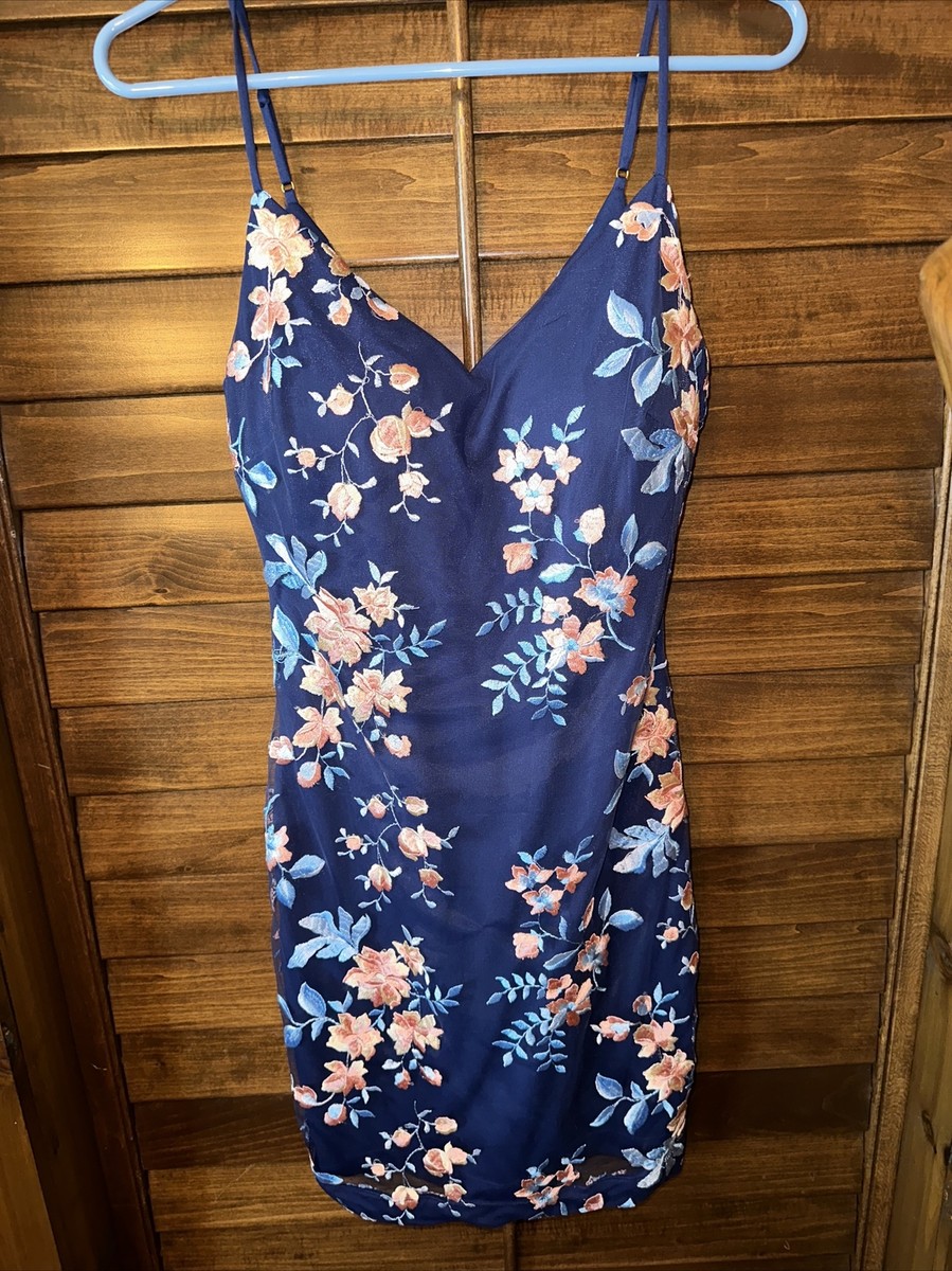 guess floral embroidered dress Embroidered Maxi Dress with Statement Motifs