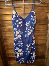 New Guess Floral Embroidered Mesh Dress Size 4