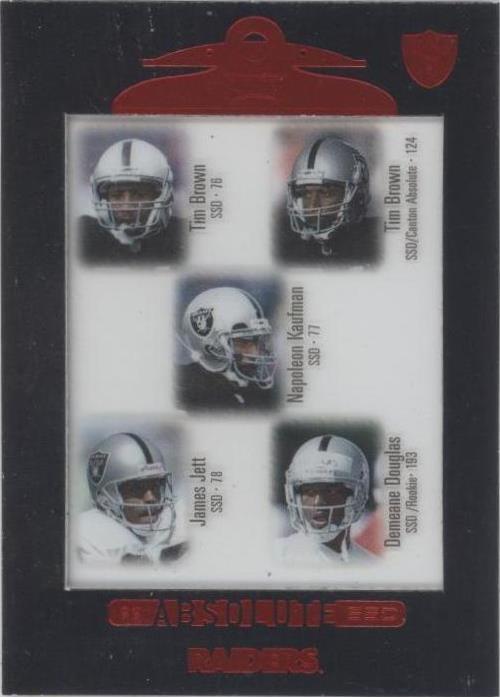 1999 Playoff Absolute SSD Dameane Douglas James Jett Napoleon Kaufman #151 - 1 of 2