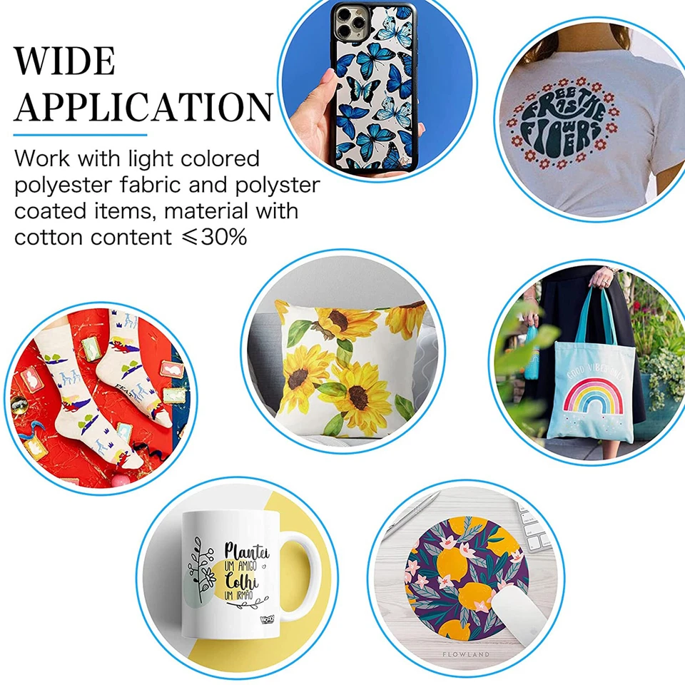 150 Blatt Sublimationspapier | Sublimation | Transferpapier für T-Shirts Tassen - Bild 2 von 4