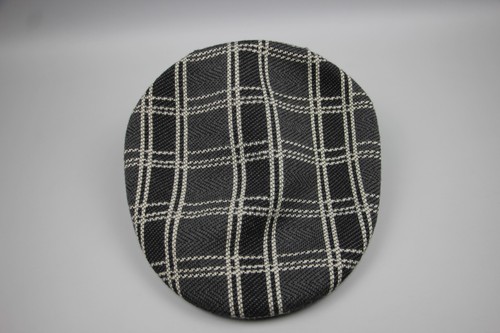 KANGOL Acrylic/Wool Gray/White Plaid Newsboy Hat Flat Cap Sz M-L / 56-59 cm - Picture 24 of 24