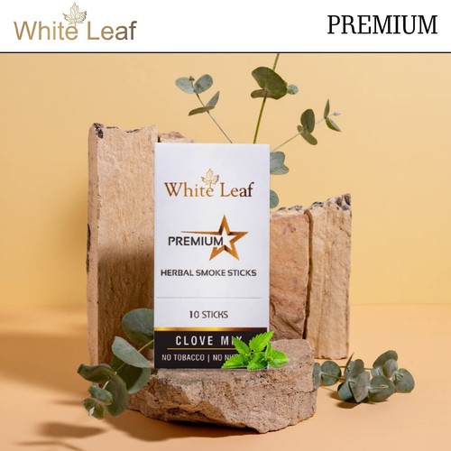 White Leaf Herbals normaler Geschmack Rauchtabak & Nikotinfrei (10 Sticks) - Bild 4 von 6