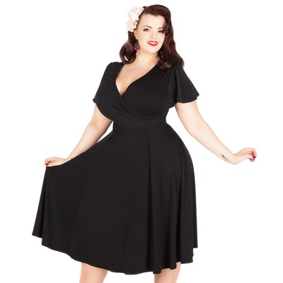 lady voluptuous lyra dress navy