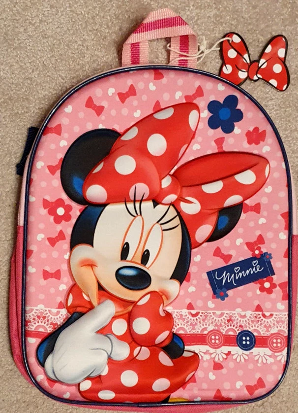 CERDA Kinder Rucksack Disney Minnie Mouse 3 D rosa bunt sehr nett Geschenk Neu