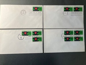 FDC, Stop Traffic Accidents, 5c, 1965 (4 covers)