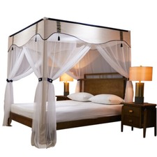 summer netting for bed Luxury mosquito net bed canopy curtain with frames
