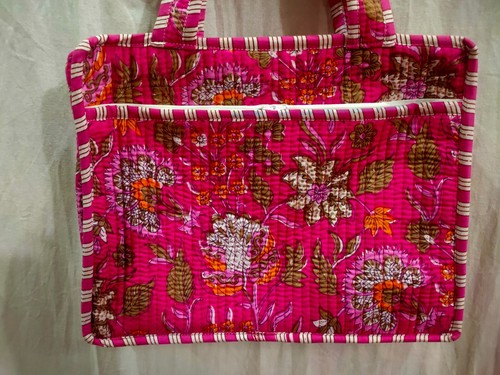 Handmade Laptop Bag Cotton Hand Block Floral Print Size 11.5x15x2 inch - 第 12/13 張圖片